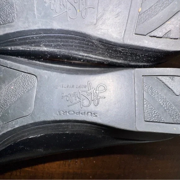 Soft Style Black Slip-On Loafer with Silver Buckle Detail - Picture 7 of 12